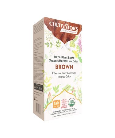 Cultivator's Organic Herbal Hair Colour Golden Brown 100g
