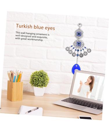 Yardenfun Blue Eyes Pendant Home Decor para De Mujer Interior Turkish Blue Eyes Adornment Devil Eye Hanging - Buy Online on GoSupps.com