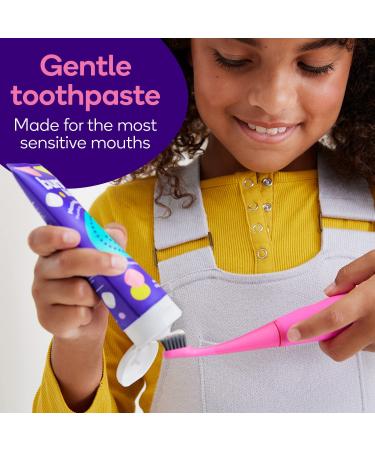 BURSTkids Strawberry Fluoride-Free Toothpaste - Nano-Hydroxyapatite Formula for Babies, Toddlers & Kids Age 0+, 4oz - Buy Online on GoSupps.com