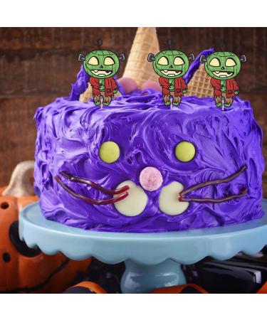 Halloween Cake Toppers - Fall Theme Cupcake Decorations | Pumpkin Cupcake Toothpicks Party Decorations for Cupcake Party Supplies Neecs - Buy Online on GoSupps.com