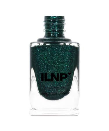 ILNP Fir Coat - Sultry Emerald Green Holographic Nail Polish Fir Coat 0.4 Fl Oz (Pack of 1)