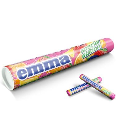 Personalised XXL Mentos Tube - Personalise The XXL Mentos Tube with The Name and Message of Your Choice Including no Less Than 20 Rolls of Fruit-Flavoured Mentos (Fruit) - Buy Online on GoSupps.com