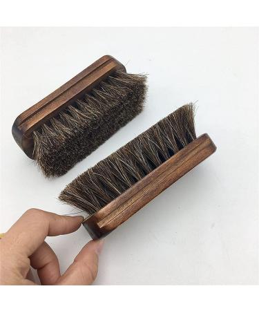 Shoe Brush Horsehair Shoe Brush Polishing Tool Care Felt Boots Bristle Tool Brush Onecolor - Buy Online on GoSupps.com