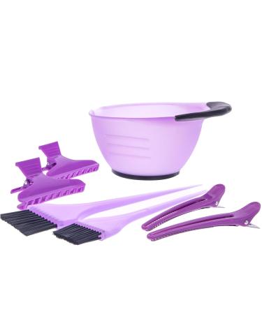 Professional 7-Piece Hair Dye Set - Bowl 2 Tinting Brushes & Clips for Perfect Hair Color | International Shipping - Buy Online on GoSupps.com