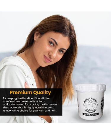 100% Natural Raw Unrefined Yellow Shea Butter 150g - Ideal for DIY Recipes Body Butters Lotions & More - Universal Natural - Buy Online on GoSupps.com