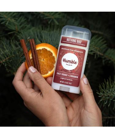 Humble Brands All Natural Aluminum Free Deodorant Stick for Women and Men Lasts All Day Safe and Certified Cruelty Free Sweet Orange and Cinnamon Pack of 1 - Buy Online on GoSupps.com