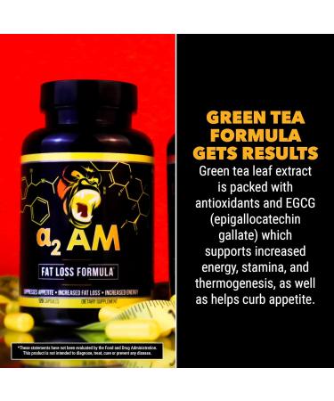 Gorilla Mind A2 AM Fat Burner Capsules - Advanced Formula for Fat Loss, Appetite Suppression, and Increased Energy (120 Capsules) - Buy Online on GoSupps.com