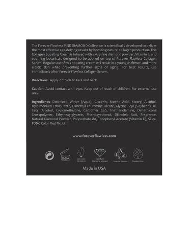 Forever Flawless Diamond Infused Collagen Cream | Anti-Aging Facial Moisturizer for Women | FF32 1.76 oz | Wrinkle & Collagen Booster for Face & Neck - Buy Online on GoSupps.com