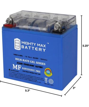 Mighty Max Battery YB9A-A 12V 9AH Gel Replacement Battery - Compatible with UBC42510 & Upg UB9A-A | International Shipping Available - Buy Online on GoSupps.com
