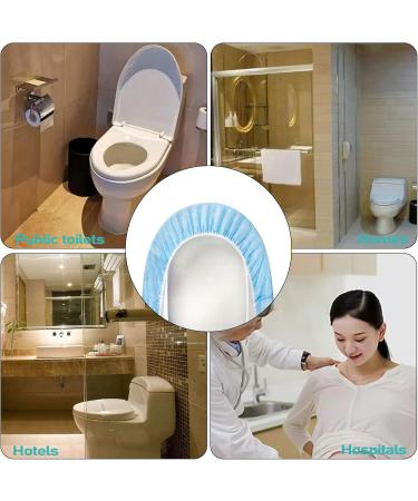 PMELCXD Toilet Seat Covers Disposable -20 PCS Disposable Non-Woven Individually Wrapped Toilet Seat Shields Travel Accessories for Adults Kids(Blue) - Buy Online on GoSupps.com
