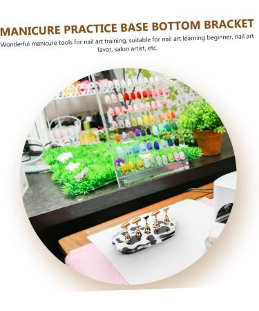 Healeved Cow Base Toe Nail Painting Stand Practice Stand Nail Showing Stand Magnetic Mount Nail Polish Stand Nail Tools U as Postizas Decoradas Magnetic Tool Cosmetic Practice Tools Gilded - Buy Online on GoSupps.com