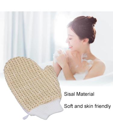 Buy Sisal Bath Glove | Exfoliating Body Scrub Glove for Daily Use & Travel - Soft & Portable - Buy Online on GoSupps.com