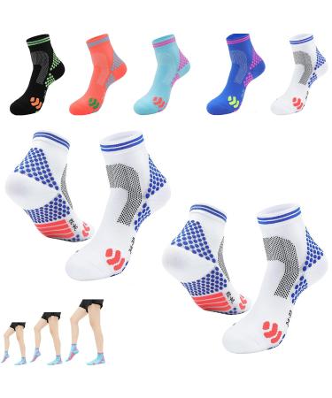 OIMTUE HIGHERSOCKS 2023 Far Infrared Schorl Titanium Ion Heightening Booster Socks Micro Titanium Height Booster Socks (Large White2Pair)