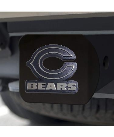 Chicago Bears Hitch Cover - Black Metal with Chrome 3D Emblem - Buy Online on GoSupps.com