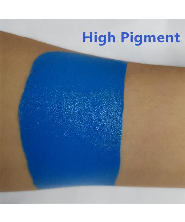 Mysense Cream-Blendable Blue Face Body Paint Stick (1.06 Oz) Blue Makeup Stick for Adults Children Halloween Cosplay SFX Makeup Waterproof Blue Eye Black Stick - Buy Online on GoSupps.com