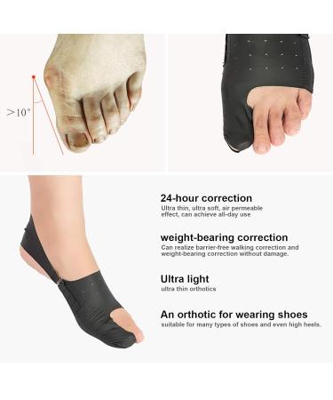 Buy Bnineteet Team Hallux Valgus Corrector - 2 Ultra-Thin PU Struts for Bunion Relief | Elastic Large Toe Separator (M) - Worldwide Shipping - Buy Online on GoSupps.com