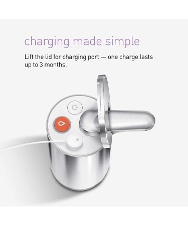 simplehuman 10 oz. Touch-Free Foam Sensor Pump in Mandarin Orange | Refillable Cartridge | Brushed Stainless Steel Soap Dispenser - 2022 Model - Buy Online on GoSupps.com