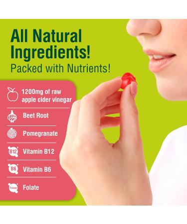 Organic Keto ACV Gummies for Weight Loss | Sugar & Gluten Free Apple Cider Vinegar Supplement for Fat Burn & Metabolism Support (1200MG 60 Count - Buy Online on GoSupps.com