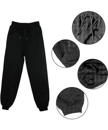 Kids 2 Piece Jogging Tracksuit Set in Pink and Black - Pullover Hoodie and Sweatpants for Boys and Girls - Buy Online on GoSupps.com