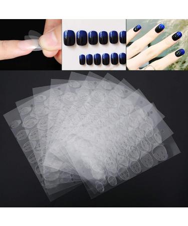 Double-Sided Nail Tips Stickers | 10 Sheets Transparent Adhesive Tape for Nails | Self-Adhesive Solutions for Perfect Nail Art - Buy Online on GoSupps.com