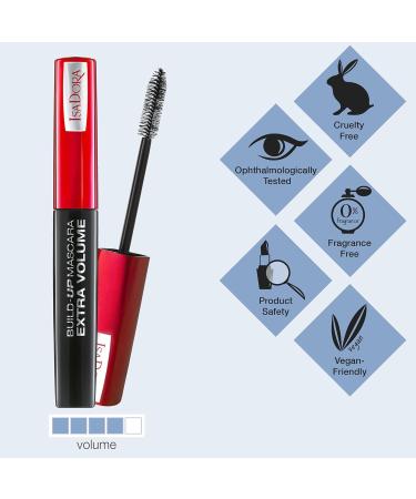  Isadora Isa Dora Build-up Extra Volume Mascara (01 BLack) - Buy Online on GoSupps.com