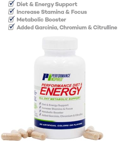 PERFORMANCE INSPIRED Nutrition Diet & Energy Capsules Natural Green Coffee Garcinia Cambogia & Green Tea Supports Energy & Metabolism 60 Count - Buy Online on GoSupps.com