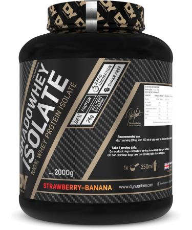  DY Nutrition Shadowhey Isolate Strawberry and Banana 2000 g - Buy Online on GoSupps.com