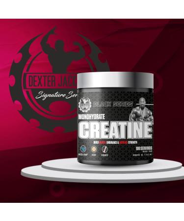 DEXTER JACKSON Black Series Monohydrate Creatine | 300g | 100 Servings | Premium Micronized Creatine for Strength Muscle Growth & Recovery - Buy Online on GoSupps.com