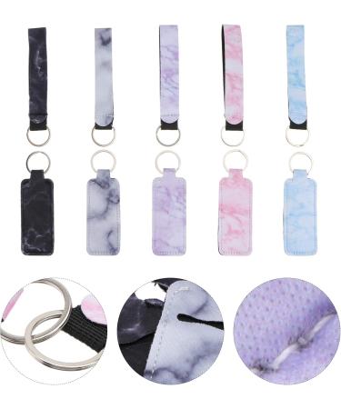 Luxshiny 10-Piece Marble Lipstick Holder & Neoprene Chapstick Bag - Travel Accessories & Keychain Lanyard for Lip Balm - Buy Online on GoSupps.com