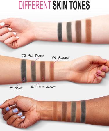 Eyebrow Stencil Kit for Beginners Dark Brown Eyebrow Stamp Stencil Kit Waterproof with Sponge Applicator Perfect Water Resistant Eyebrow Powder Stamp - Buy Online on GoSupps.com