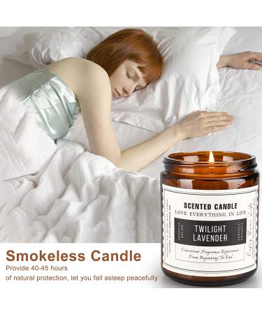 2 Pack Aromatherapy Amber Jar Candles Sandalwood Rose, Lavender Scented - Rustic Home Decor - Natural Soy - Ideal Gifts for Mom - Buy Online on GoSupps.com