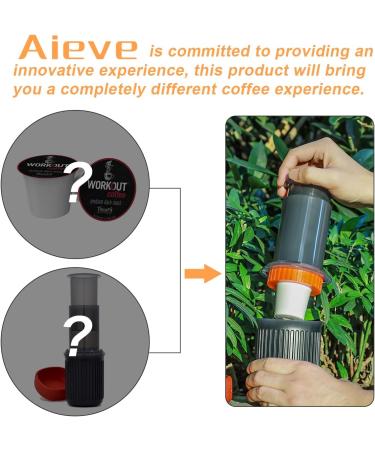 AIEVE Coffee Pod Adapter for Aeropress - Outdoor Coffee Solution for K Cups and Tea Pods - Compatible with Aeropress Espresso Maker and Aeropress Go Travel Coffee Maker - Buy Online on GoSupps.com