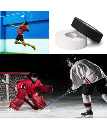 Eterspr Hockey Band Tapes - Non-Slip Handlebar Grip for Hockey Badminton & Golf - 2 Roll Set (Black & White) - 2.5cm 20m - Buy Online on GoSupps.com