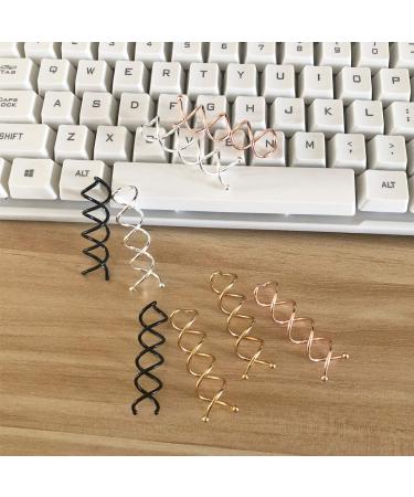 Spiral Hair Pin Set - 60 Pack Non-Scratch Bobby Hair Pins in Black, Silver, Gold, Rose Gold - Twist Screw Design for Easy Styling - Pack of 1 - Buy Online on GoSupps.com