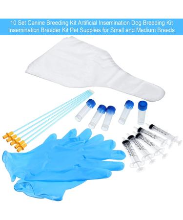 10 Set Artificial Insemination Dog Breeding Kit - Canine Breeder Supplies for Small to Medium Breeds - Buy Online on GoSupps.com