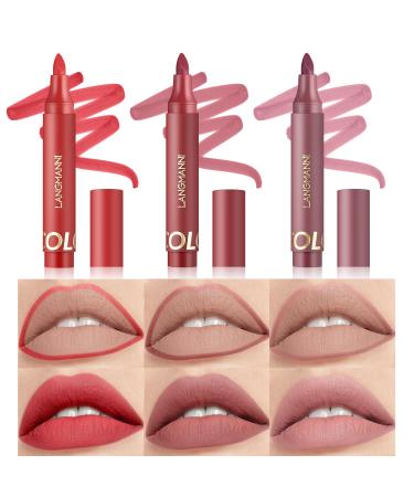 SOMGKINE Matte liquid lipstick water resistant liquid lipstick nude 01