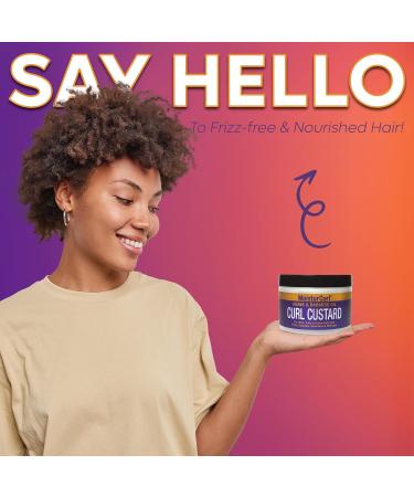 Gold Banner Beauty MOISTURCURL Curl Custard - 8oz | Define Curls Reduce Breakage & De-Frizz | Shine-Enhancing Formula for Twists & Wash & Go Styles | International Shipping Available - Buy Online on GoSupps.com