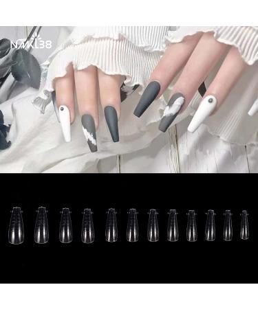 Coffin Sculpted Dual Extension Forms | Nail Mold for Poly Gel, UV Gel, Acrylic | DIY Nail Decoration System - Buy Online on GoSupps.com