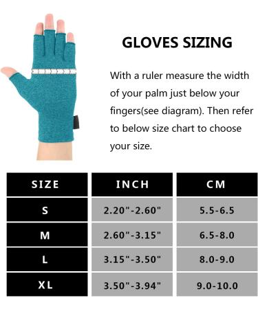 Buy Brace Master Arthritis Compression Gloves - Pain Relief for Men & Women Fingerless Design - Small Size (Blue & Red) - Ideal for Arthritis Rheumatoid Arthrosis & Carpal Tunnel - Buy Online on GoSupps.com