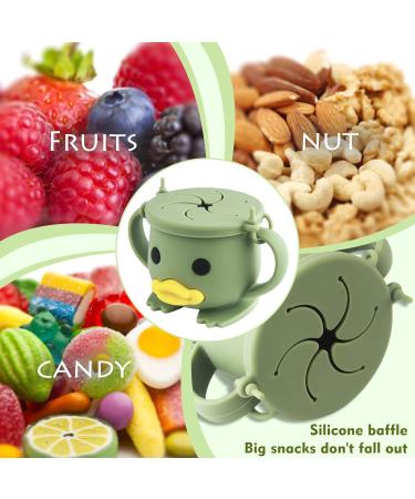 Silicone Snack Cup for Toddlers - Spill Proof Baby Snack Catcher | BPA-Free, Dishwasher Safe Endive Container - Buy Online on GoSupps.com