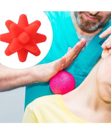 Buy Lurrose 3-Pack Star Fitness Ball Massage Rollers - Electric Pilates & Fascia Massage Balls for Muscle Recovery - 8x8cm - Red - Buy Online on GoSupps.com