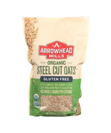 Arrowhead Mills Organic Steel Cut Oats Gluten Free 1.5 lbs (680 g)