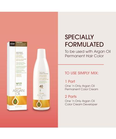 One N Only Hair Color Developer 40 - 12% Hydrogen Peroxide Enriched with Argan Oil for Luminous Color & Shine (16 oz) - International Shipping Available - Buy Online on GoSupps.com