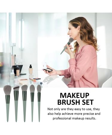 13 Makeup Brushes 1 Velvet Bag Professional Makeup Brush Set High-Grade Synthetic Bristles Soft-Bristled Beauty Tools for Makeup and Beauty (Green) - Buy Online on GoSupps.com