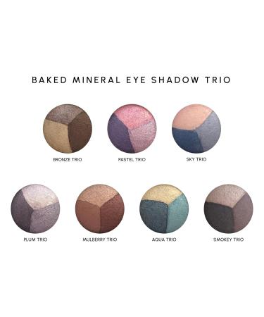 Buy PRIMROSE Baked Mineral Eye Trios - Plum Trio | Highly Pigmented Silky Texture Paraben Free Vegan Makeup - International Shipping Available - Buy Online on GoSupps.com