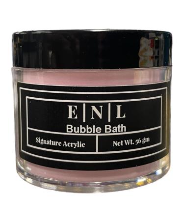 ENL Acrylic Nail Powder: Bubble Bath: Acrylic Powder Polymer for Acrylic Nail Extensions, DIY Nail Art, No Bubbles and Long-Lasting, Chip Resistant, Nude Pink, 2oz Jar, Pink, Light Pink, Cover Pink, Professional or Beginner Acrylic Powder