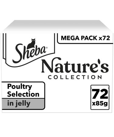 Sheba Nature's Collection delicate selection in jelly 72 sachets of 85 g each in gelatine - 72 bags 85 g (pack of 72)