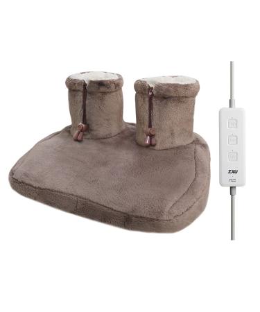Electric Foot Warmers- Fast-Heating Electric Heating Pad for Foot with 3 Temperature Settings Super-Soft Sherpa-Lined  Machine-Washable  Auto Shut-Off Foot Heating Pad Under Desk for Men and Women Brown - Buy Online on GoSupps.com
