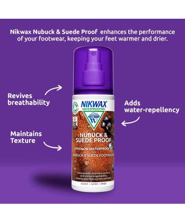 125ml Nikwax Nubuck and Suede Spray - Transparent Single Pack - Buy Online on GoSupps.com