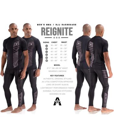 Anthem Athletics Reignite Jiu Jitsu Rash Guard - Men's Long Sleeve - Army & Black - MMA BJJ No Gi Grappling - Buy Online on GoSupps.com